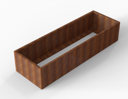 Plantenbak Module+ Corten 270x90x56 cm