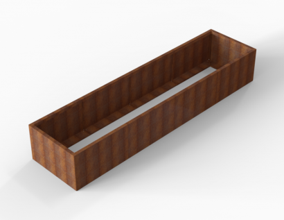 Plantenbak Module+ Corten 360x90x56 cm