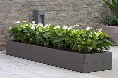 Plantenbak Modulair Taupe 120x60x28 cm
