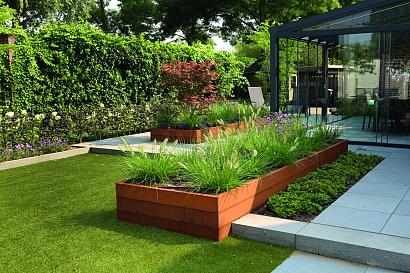 Plantenbak Modulair Corten 120x90x42 cm