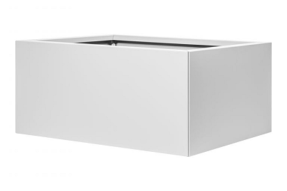 Plantenbak Vlak Wit 90x60x40 cm