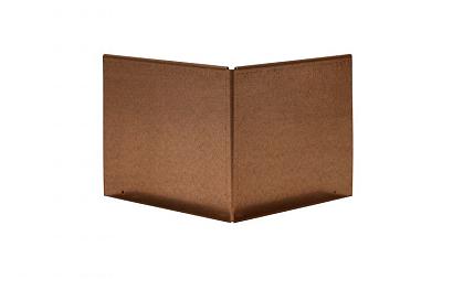 Uitwendige hoek Kantopsluiting Single & Single flex 10 cm - Corten