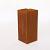 Overzetprofiel muurelement hoek 20x45x15.8 cm - Corten