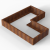 Bloembak Module+ L-vorm 90x180x180x28 cm