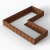 Bloembak Module+ L-vorm 90x210x210x28 cm
