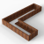 Bloembak Module+ L-vorm 60x240x180x28 cm
