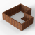 Bloembak Module+ L-vorm 90x150x150x42 cm