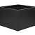 Plantenbak Vlak Grafietzwart 60x60x60 cm