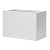 Bloembak vlak - 30x60x60 cm Wit