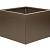 Bloembak vlak - 30x30x60 cm Supra bruin