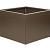 Bloembak vlak - 60x60x40 cm Supra bruin
