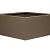 Bloembak vlak - 90x90x40 cm Supra bruin