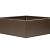 Bloembak vlak - 150x150x40 cm Supra bruin