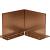 Inwendige hoek Double (flg) 16.5 cm - Corten
