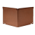Inwendige hoek Kantopsluiting Single & Single flex 10 cm - Corten