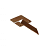 Koppelspies 10 cm Corten - verpakt per 50 st.