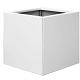 Bloembak vlak - 60x60x60 cm Wit