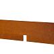 Kantopsluiting Double 300x16.5 cm Corten