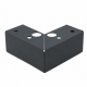 Poten set - 5 cm hoog Antraciet