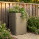 Kliko-ombouw met plantenbak Taupe 120 liter