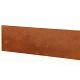 Kantopsluiting Single 300x10 cm - Corten
