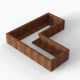 Bloembak Module+ L-vorm 60x150x150x28 cm