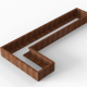 Bloembak Module+ L-vorm 60x330x150x28 cm