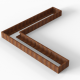 Bloembak Module+ L-vorm 60x330x330x28 cm