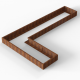 Bloembak Module+ L-vorm 90x450x270x28 cm