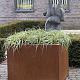 Bloembak vlak - 210x210x40 cm Corten
