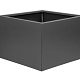 Bloembak vlak - 60x60x60 cm Antraciet