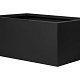 Plantenbak Vlak Grafietzwart 90x60x60 cm