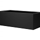 Bloembak vlak - 60x120x40 cm Grafiet zwart