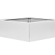 Bloembak vlak - 210x210x40 cm Wit