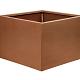 Bloembak vlak - 60x60x40 cm Corten