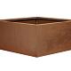 Bloembak vlak - 90x90x40 cm Corten