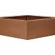 Bloembak vlak - 120x120x40 cm Corten