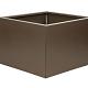 Bloembak vlak - 30x30x60 cm Supra bruin