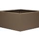 Bloembak vlak - 90x90x40 cm Supra bruin
