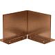 Inwendige hoek Double (flg) 16.5 cm - Corten