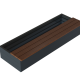 Zitbank - Recht 240x47 cm Hardhout