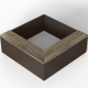 Zitbank - L-vorm 120x120x45.5 cm Douglas