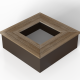Zitbank - Vierkant 240x240x45.5 cm Douglas