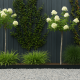 Kantopsluiting Single 300x16.5 cm - Grafiet zwart