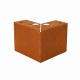 Poten set - 9.5 cm hoog Corten