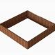 Plantenbak Module+ Corten 210x210x42 cm