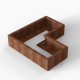Plantenbak Module+ Corten 120x120x28 cm (60cm diep)
