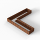 Plantenbak Module+ Corten 240x240x28 cm (60cm diep)