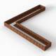 Plantenbak Module+ Corten 360x360x28 cm (60cm diep)