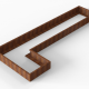 Plantenbak Module+ Corten 450x180x28 cm (90cm diep)